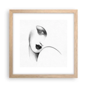 Affiche dans un chêne clair - Poster - Dans le style de Lempicka - 30x30 cm