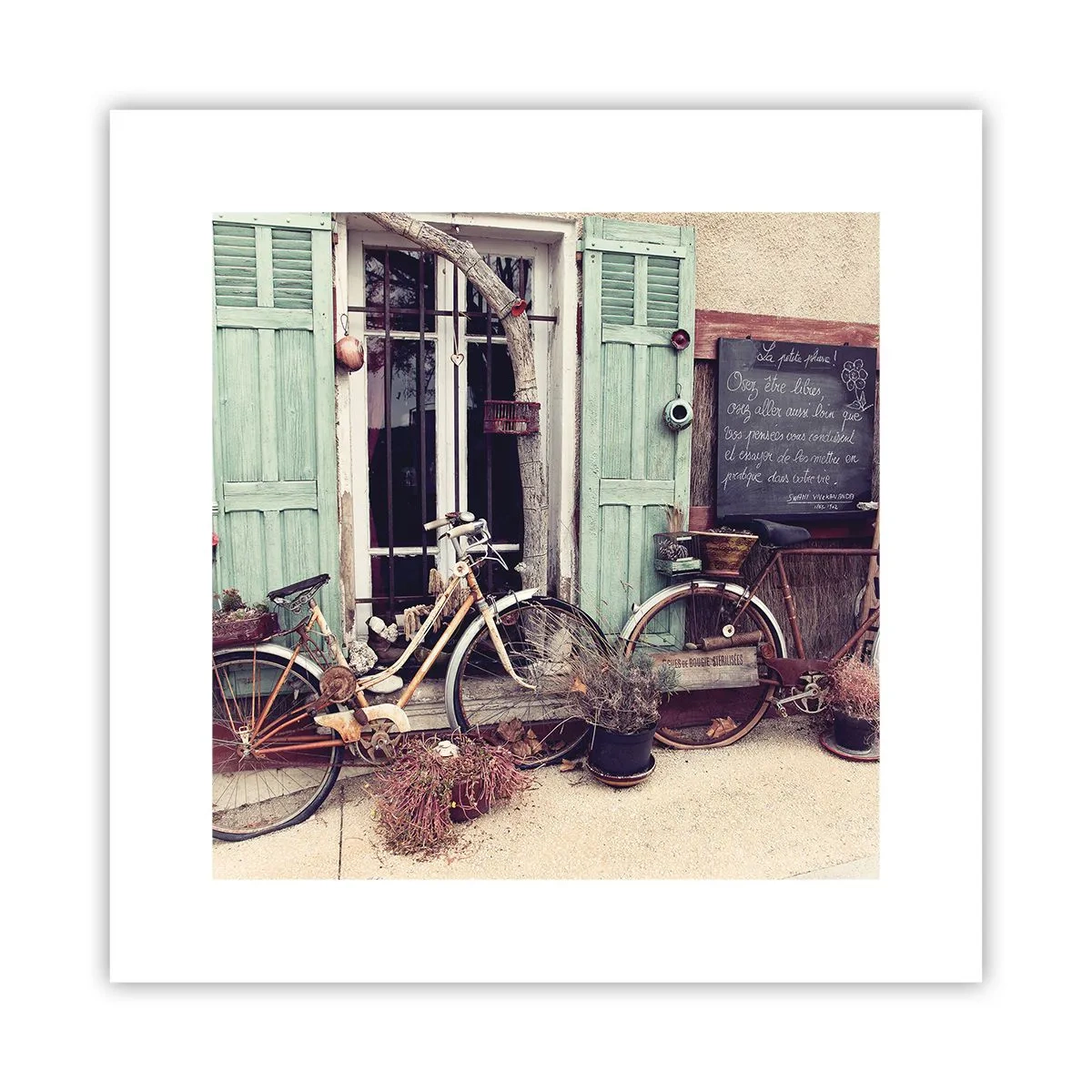 Affiche - Poster - Que la province vive - 30x30 cm