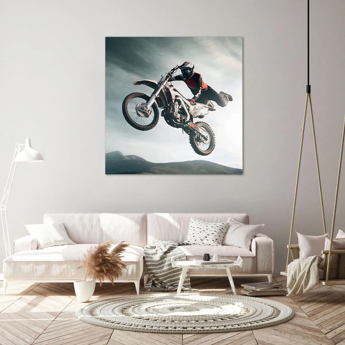 Impression sur toile - Image sur toile - Il n'y a pas de plaisir sans risque - 70x70 cm