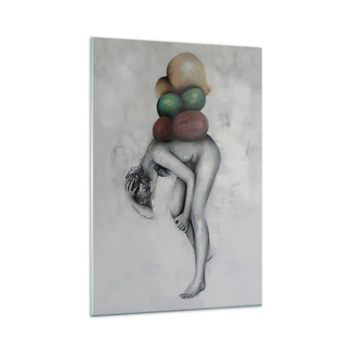 Impression sur verre - Image sur verre - Le fardeau de la vie - 80x120 cm