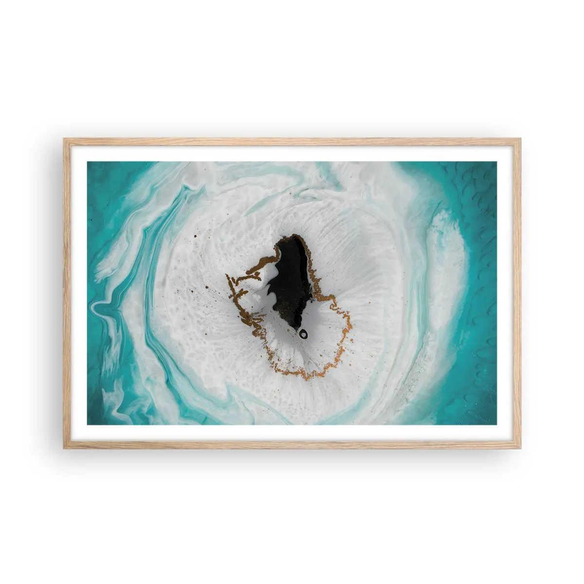 Affiche dans un chêne clair - Poster - Pénétrer à l'intérieur - 91x61 cm