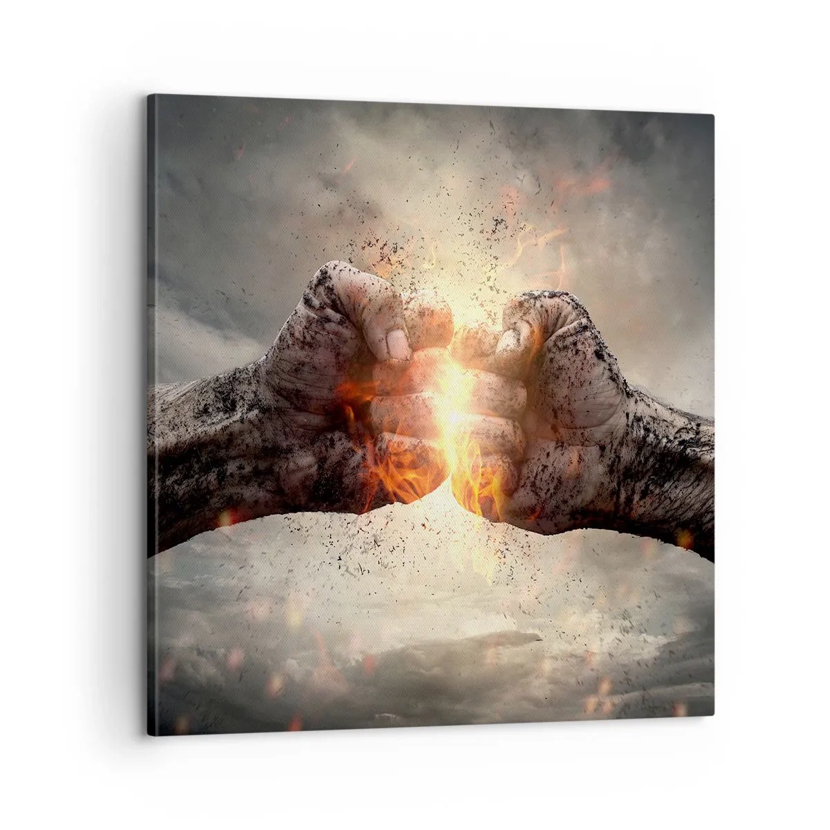 Impression sur toile - Image sur toile - Lève-toi pour le combat - 60x60 cm