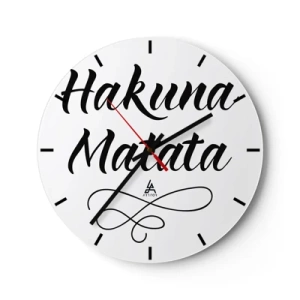 Horloge murale - Pendule murale - Le meilleur conseil - 40x40 cm