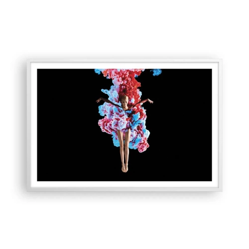 Affiche dans un cadre blanc - Poster - En pleine floraison - 91x61 cm