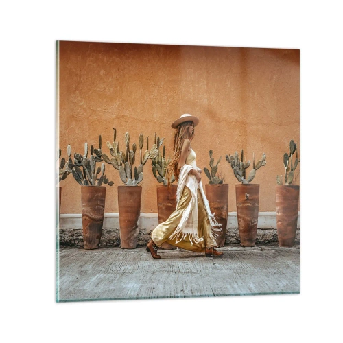 Impression sur verre - Image sur verre - Style hippie - 40x40 cm