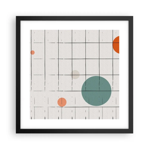 Affiche dans un cadre noir - Poster - Piégé. Nous ou eux ? - 40x40 cm