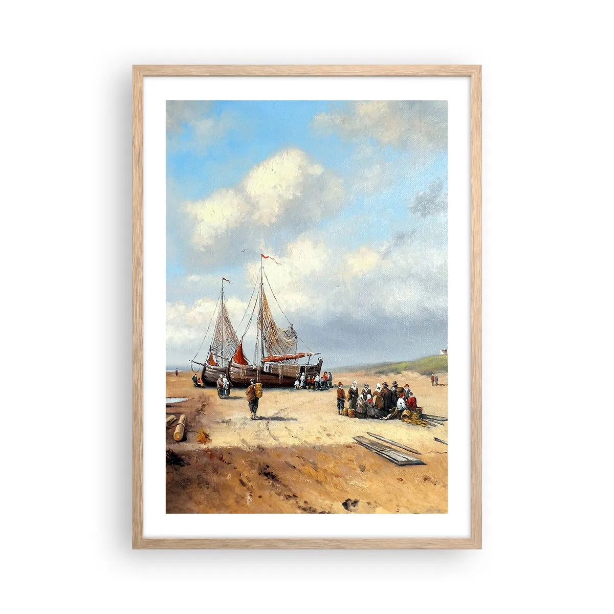 Affiche dans un chêne clair - Poster - Après une capture réussie - 50x70 cm