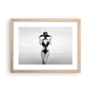 Affiche dans un chêne clair - Poster - Mon prénom? Élégance - 40x30 cm