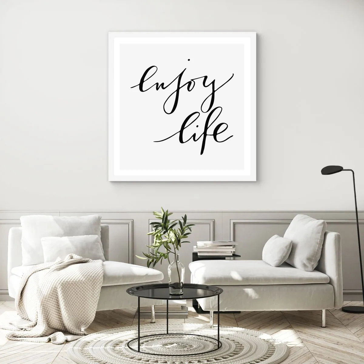 Affiche dans un cadre blanc - Poster - Rien à ajouter.... - 30x30 cm