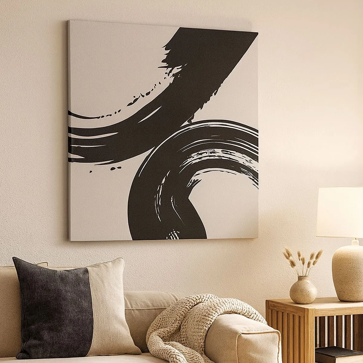 Impression sur toile - Image sur toile - Balayage circulaire - 30x30 cm