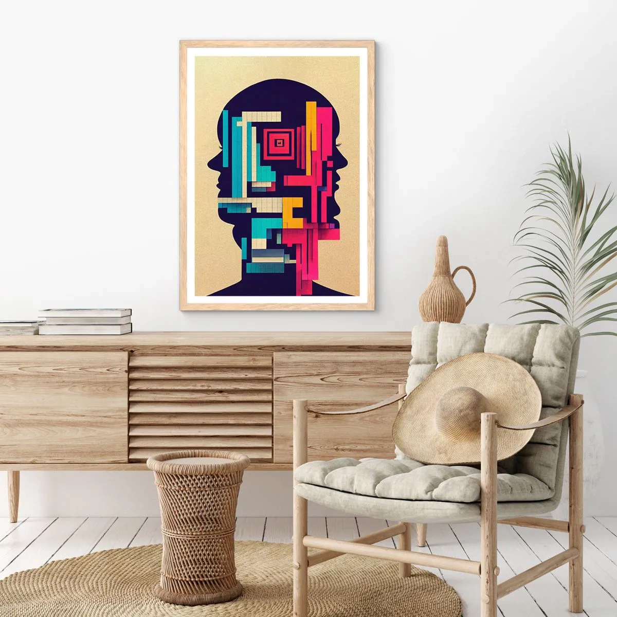 Affiche dans un chêne clair - Poster - De nouvelles obligations - 70x100 cm