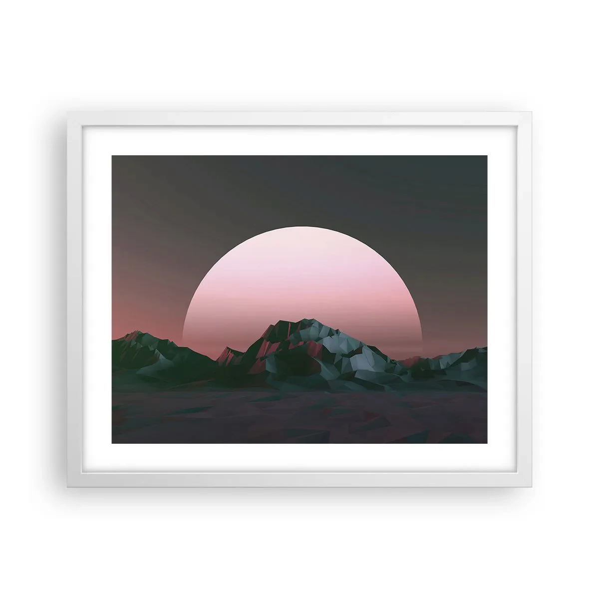 Affiche dans un cadre blanc - Poster - Dans une galaxie voisine - 50x40 cm