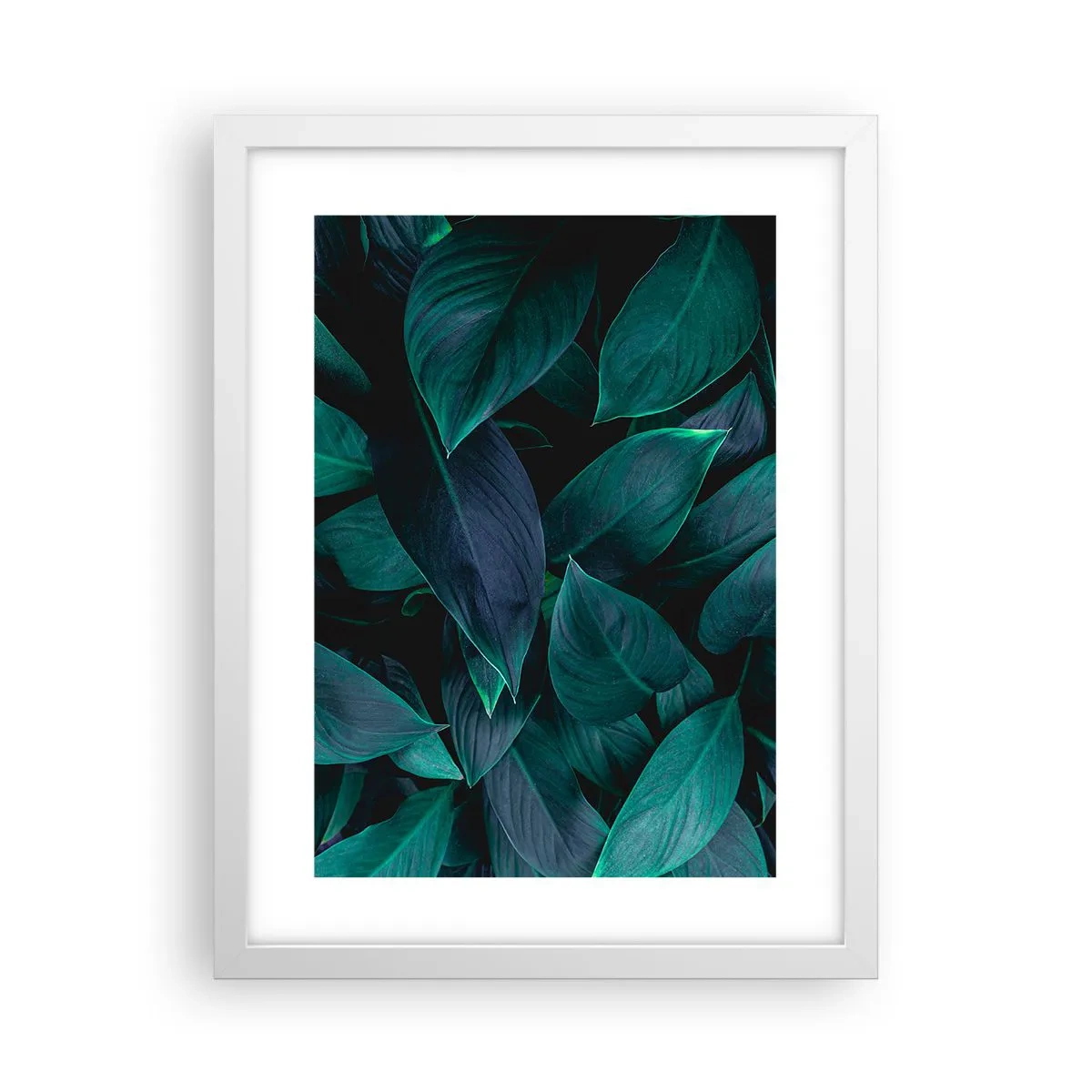 Affiche dans un cadre blanc - Poster - le vert lui-même - 30x40 cm