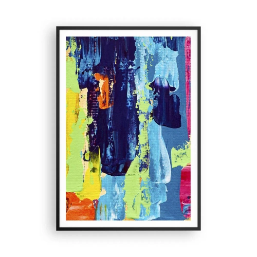 Affiche dans un cadre noir - Poster - La vie est belle! - 70x100 cm