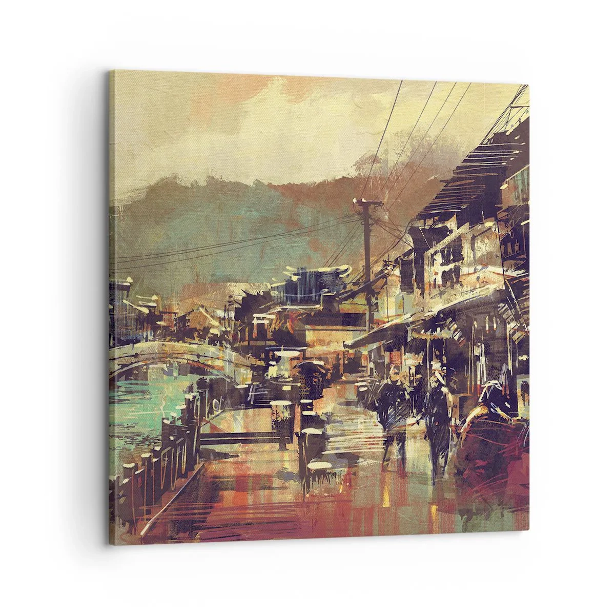 Impression sur toile - Image sur toile - La vie comme une richesse de gris - 60x60 cm