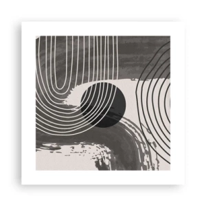 Affiche - Poster - L'ovale gagne - 40x40 cm