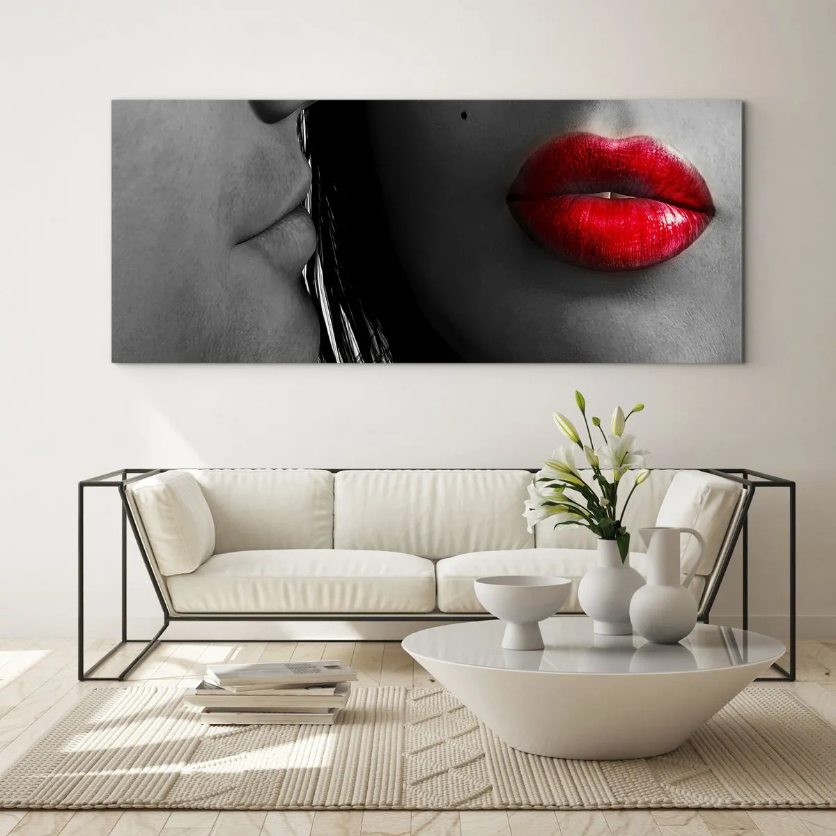 Impression sur verre - Image sur verre - Face à face - 100x40 cm