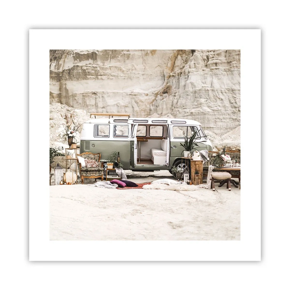 Affiche - Poster - Il est temps de commencer le voyage - 40x40 cm