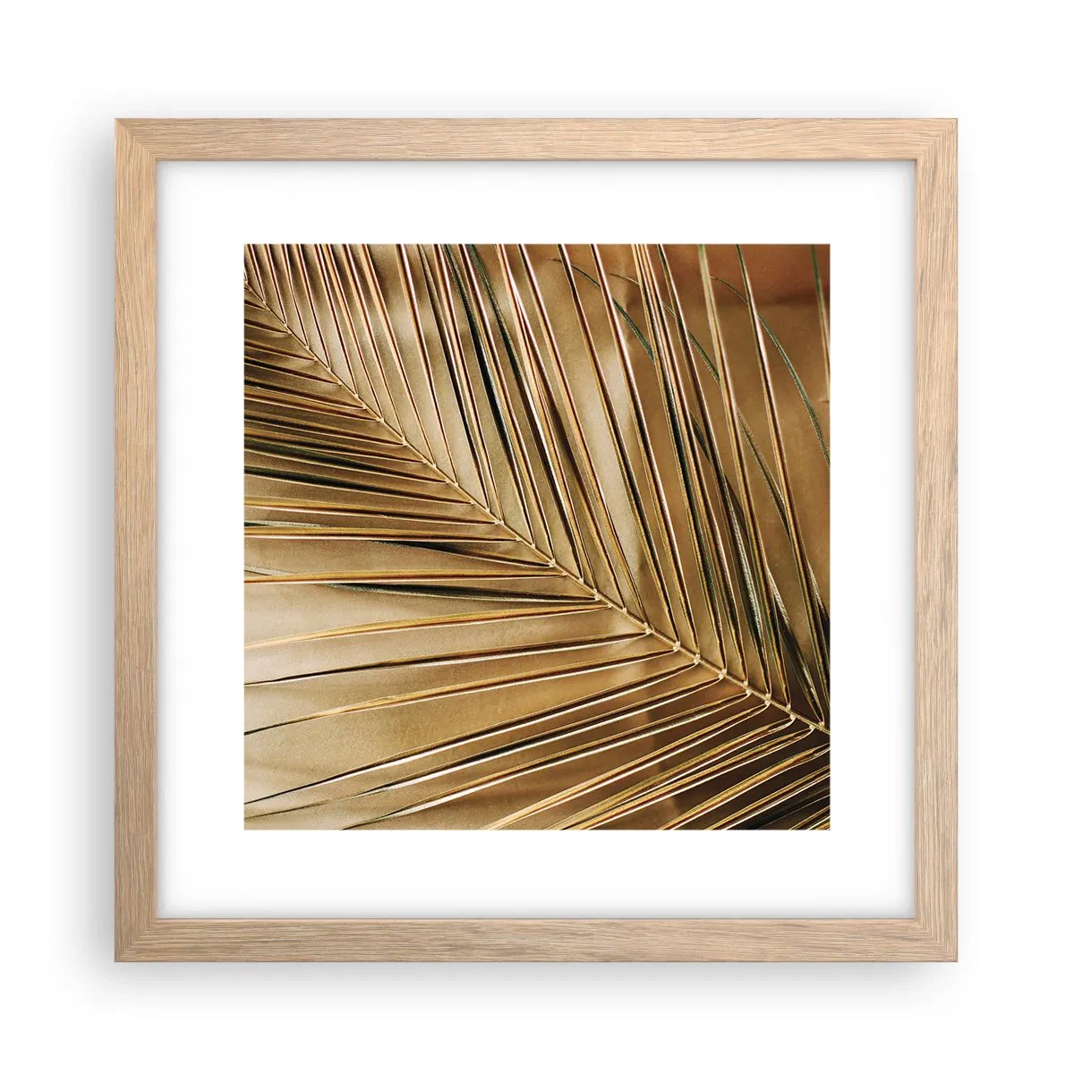 Affiche dans un chêne clair - Poster - Colonnade naturelle - 30x30 cm
