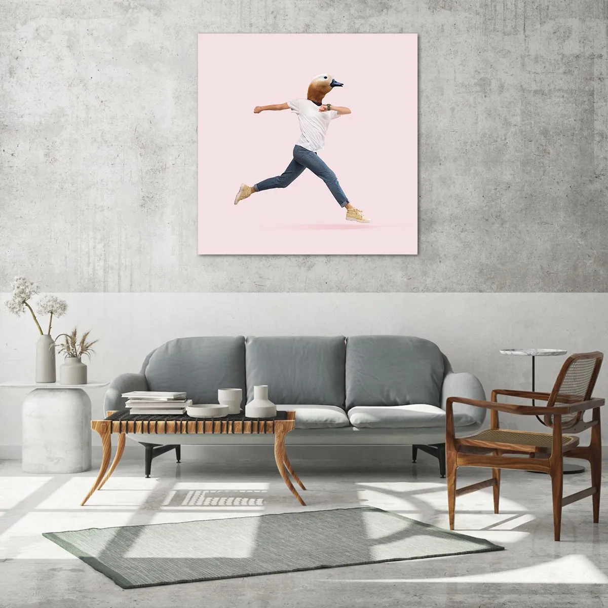 Impression sur verre - Image sur verre - Une pincée d'absurdité - 40x40 cm