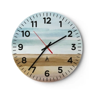 Horloge murale - Pendule murale - Réconfort - 30x30 cm