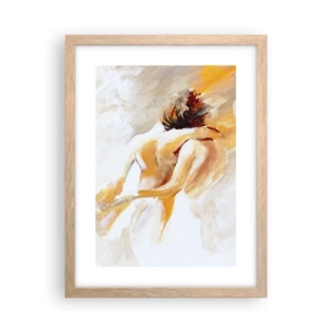 Affiche dans un chêne clair - Poster - Proximité dans le ciel - 30x40 cm