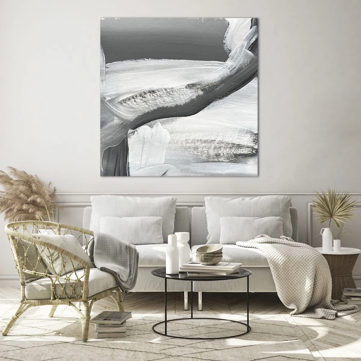 Impression sur verre - Image sur verre - Un geste décisif - 40x40 cm