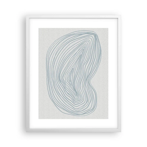 Affiche dans un cadre blanc - Poster - Une goutte de sourire - 40x50 cm