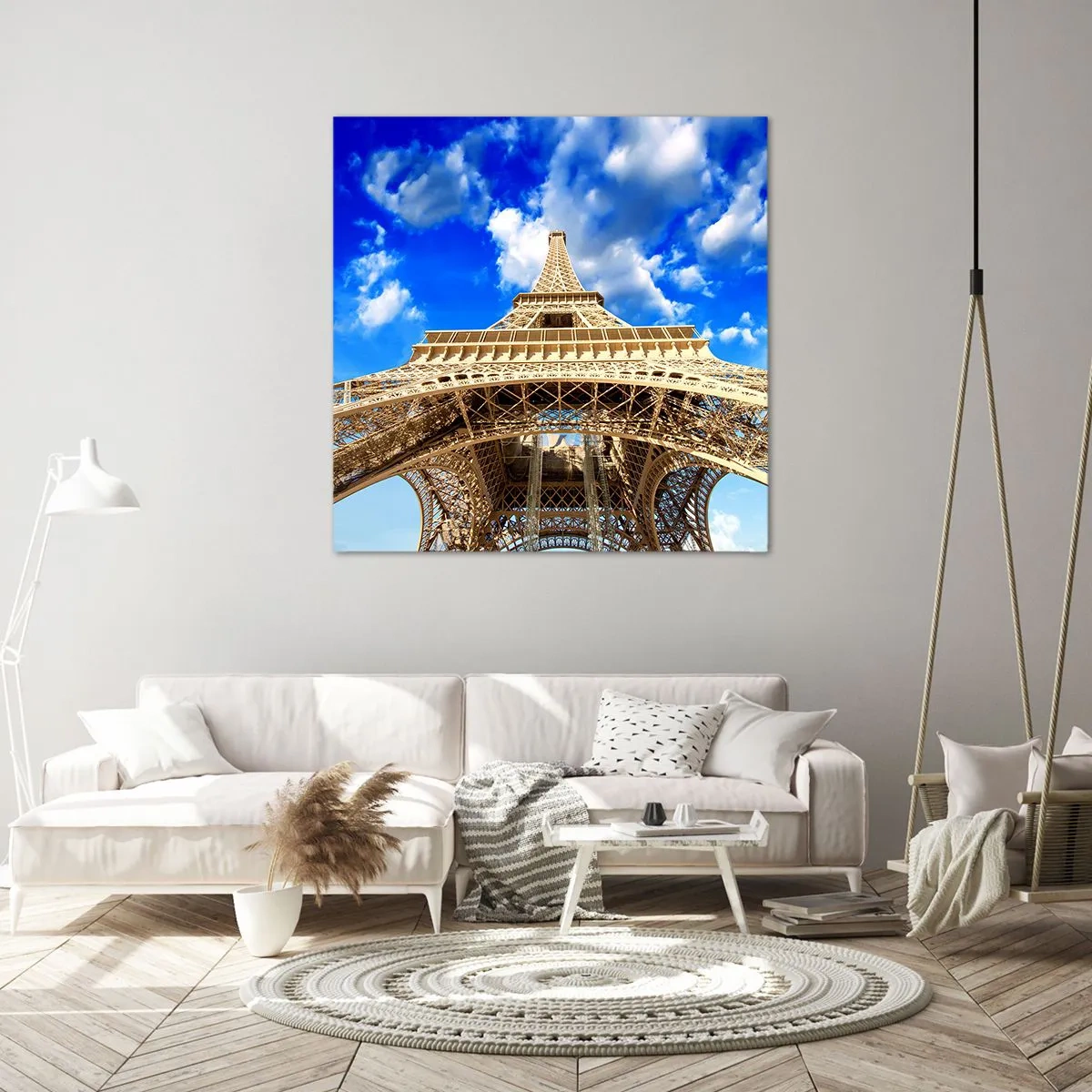 Impression sur toile - Image sur toile - Atteindre le ciel et les nuages - 60x60 cm