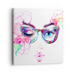 Impression sur toile - Image sur toile - Une promesse tentante - 30x30 cm