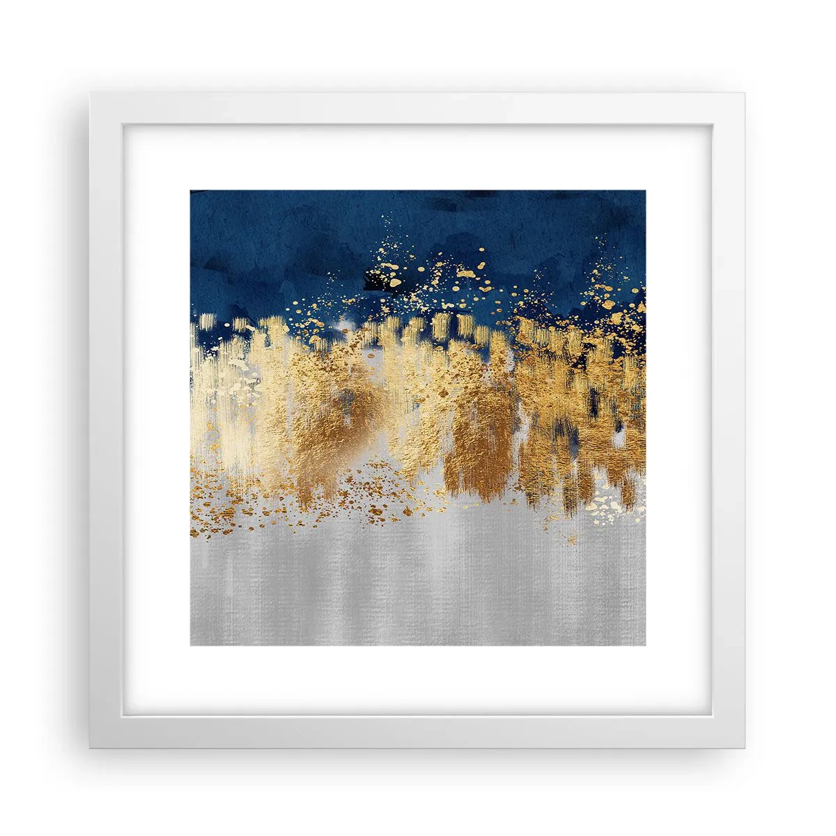 Affiche dans un cadre blanc - Poster - Une composition moderne et pétillante - 30x30 cm