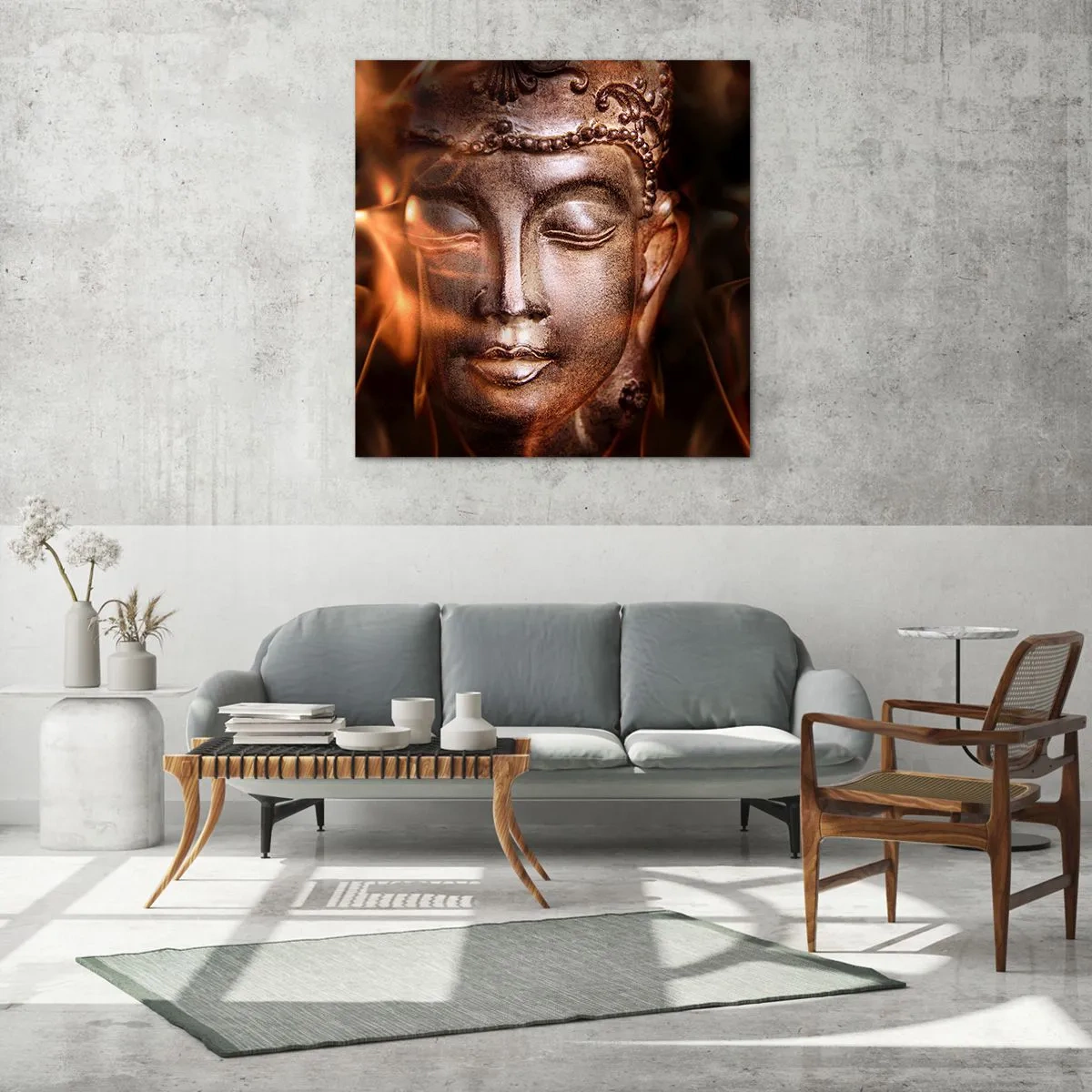 Impression sur verre - Image sur verre - Il n'existe qu'ici et maintenant - 60x60 cm