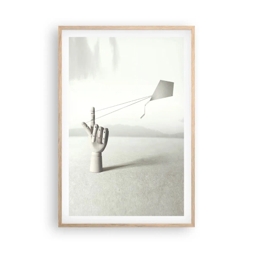 Affiche dans un chêne clair - Poster - Épreuve de force - 61x91 cm