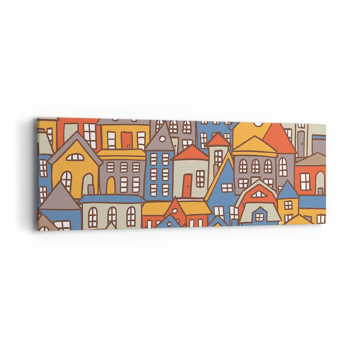 Impression sur toile - Image sur toile - Derrière la maison, une maison - 90x30 cm