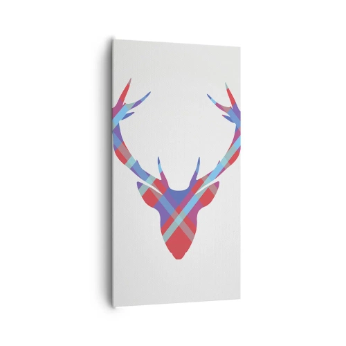 Impression sur toile - Image sur toile - Cerf écossais - 65x120 cm