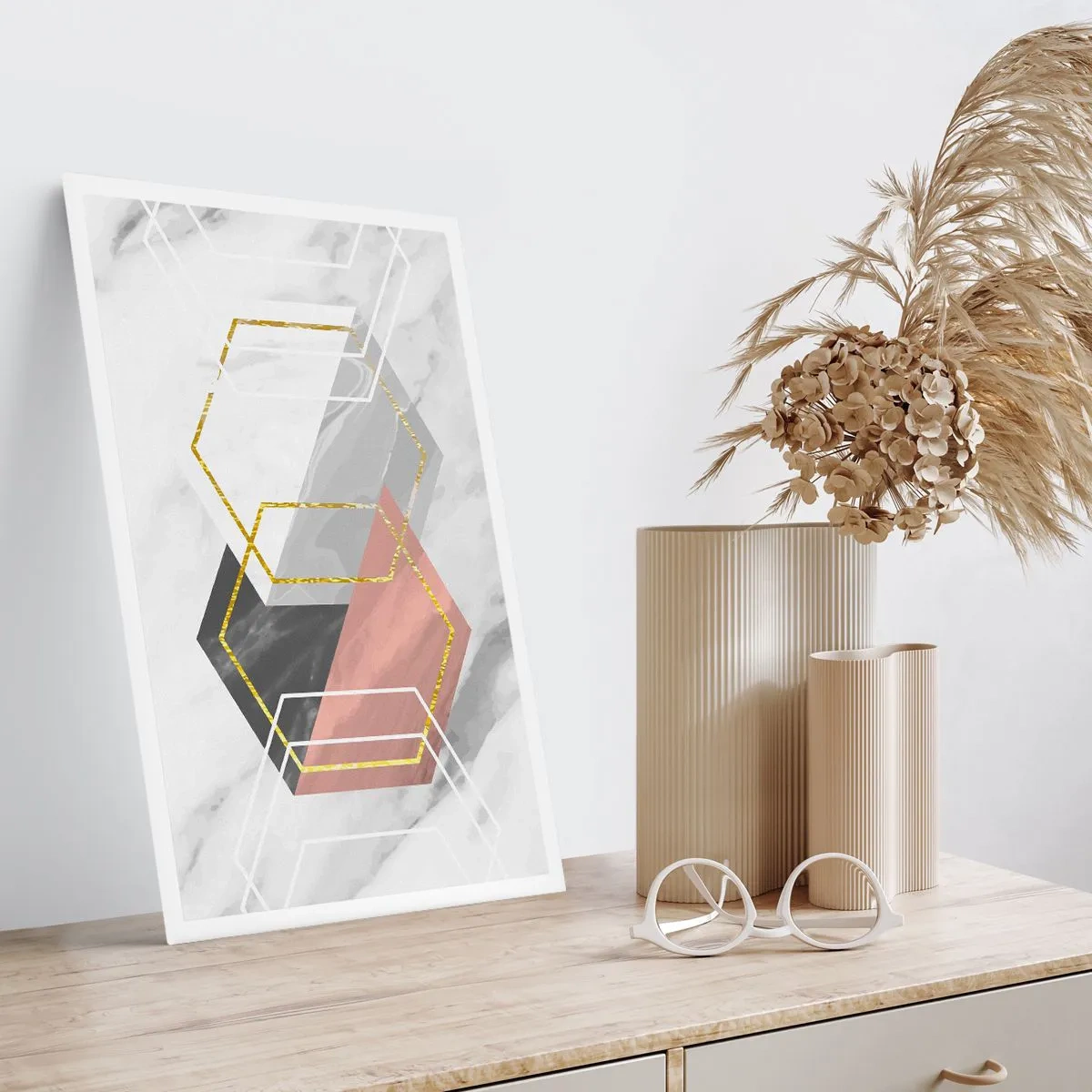 Affiche - Poster - Composition en chaîne - 40x50 cm