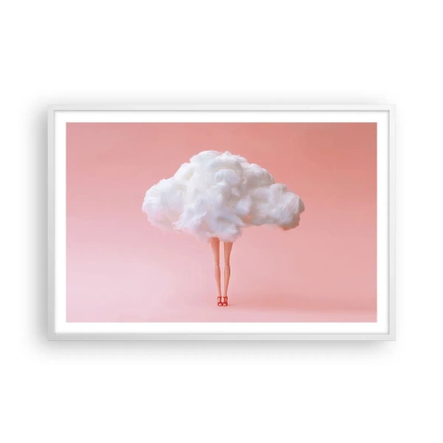 Affiche dans un cadre blanc - Poster - Douce promesse - 91x61 cm