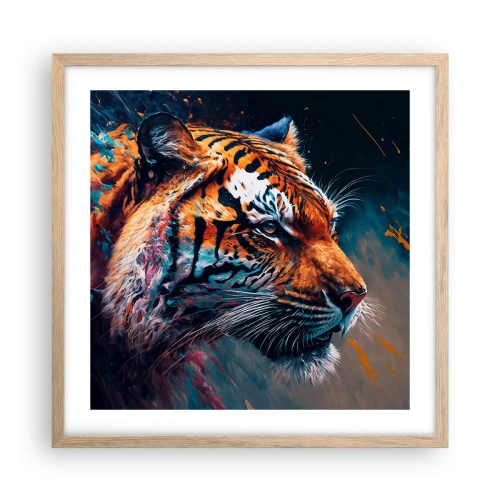 Affiche dans un chêne clair - Poster - Beauté sauvage - 50x50 cm