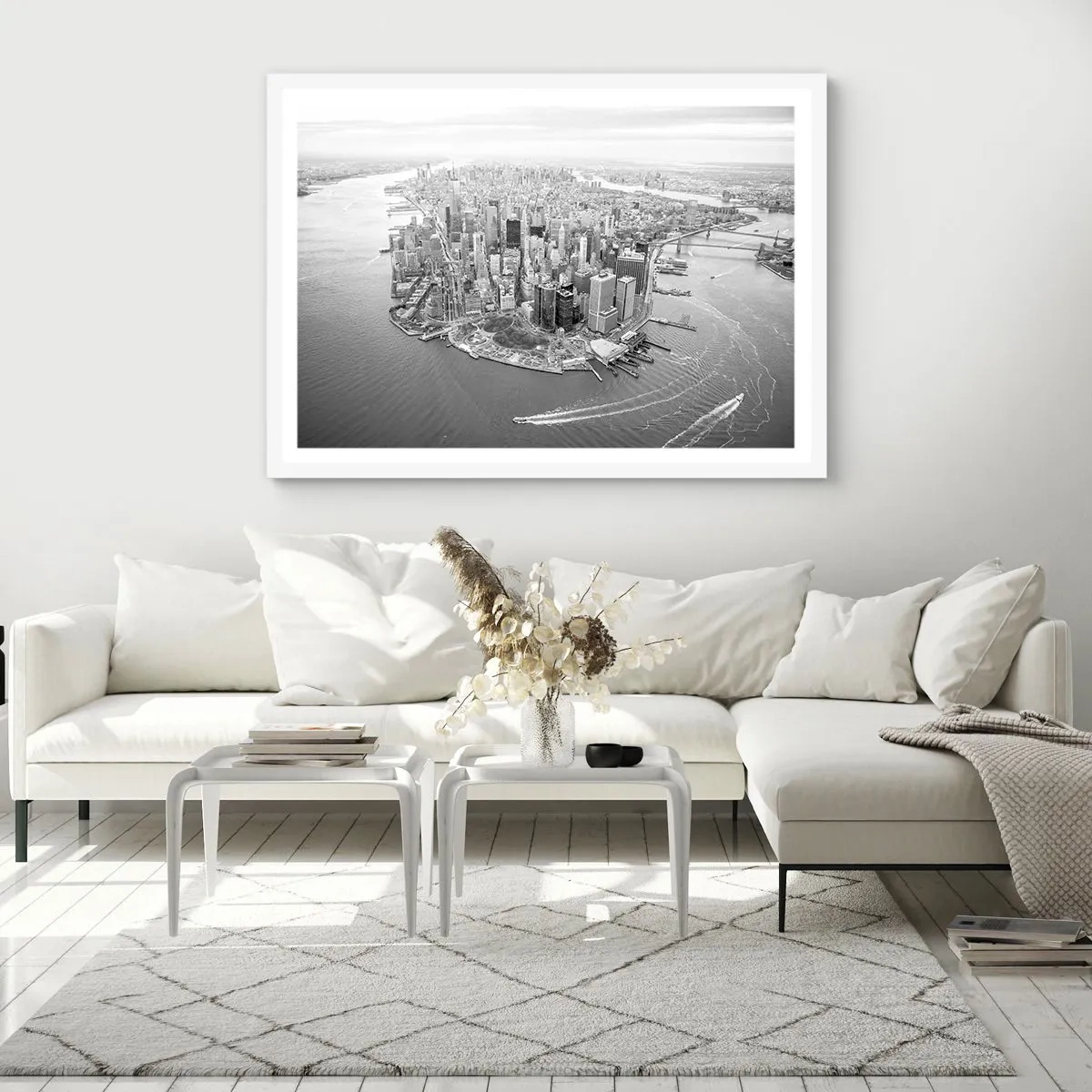 Affiche dans un cadre blanc - Poster - Comment ne pas aimer ? - 70x50 cm