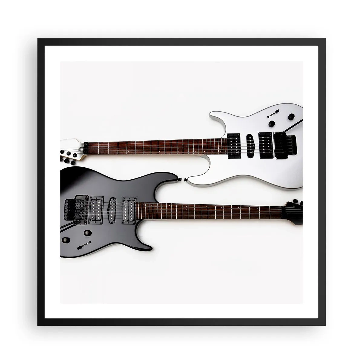 Affiche dans un cadre noir - Poster - Harmonie des formes - 60x60 cm