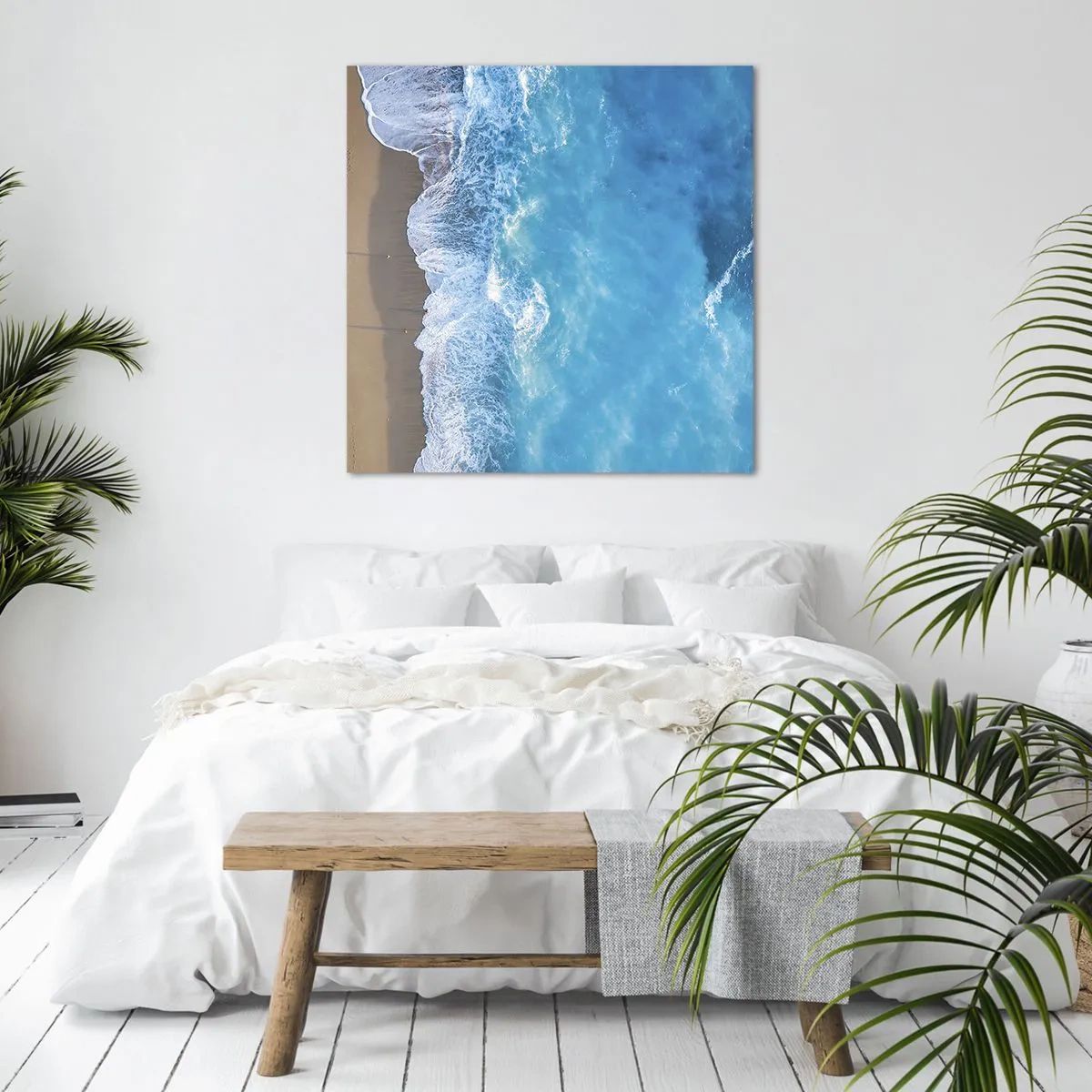 Impression sur toile - Image sur toile - La force du bleu - 40x40 cm