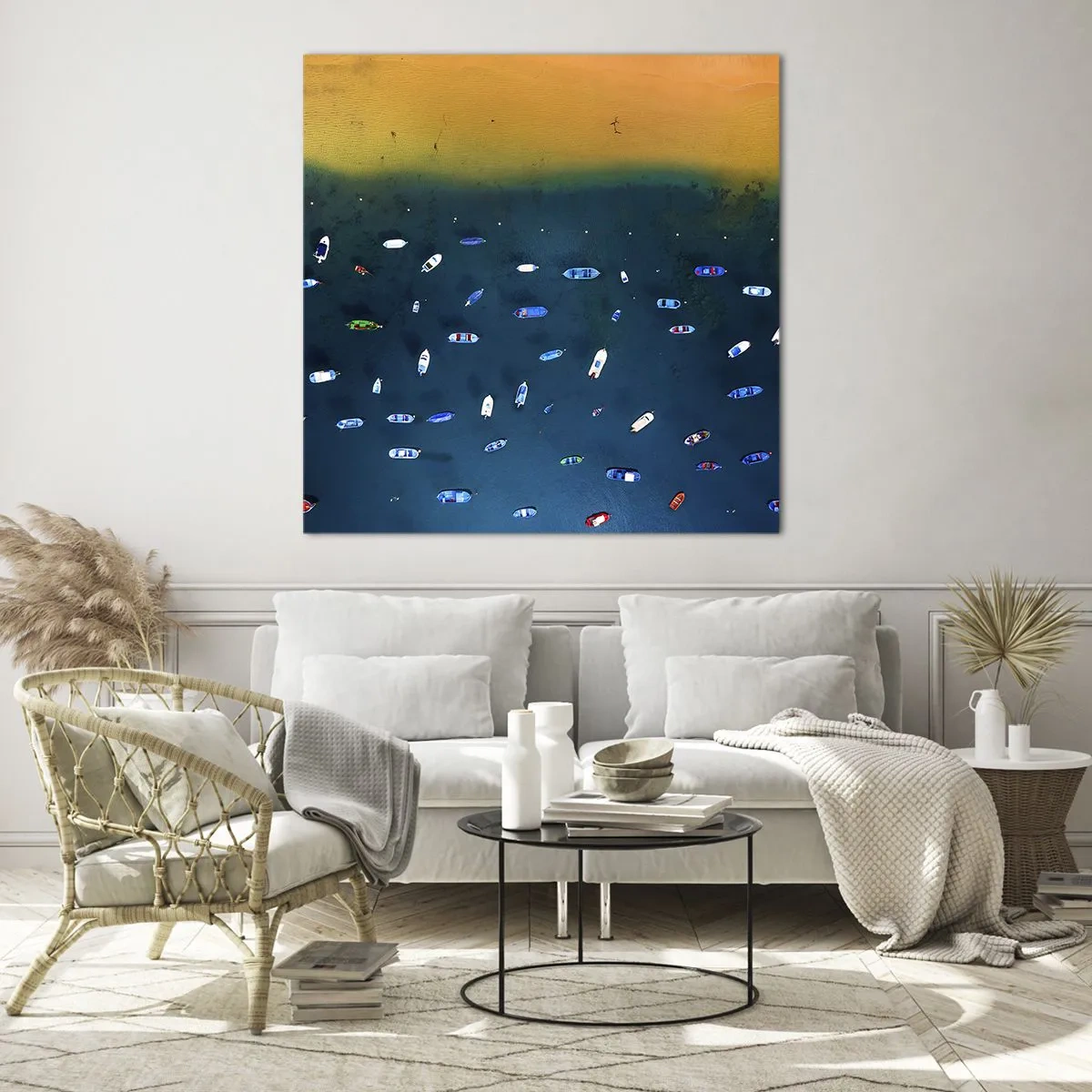 Impression sur verre - Image sur verre - Jeu de vacances - 40x40 cm