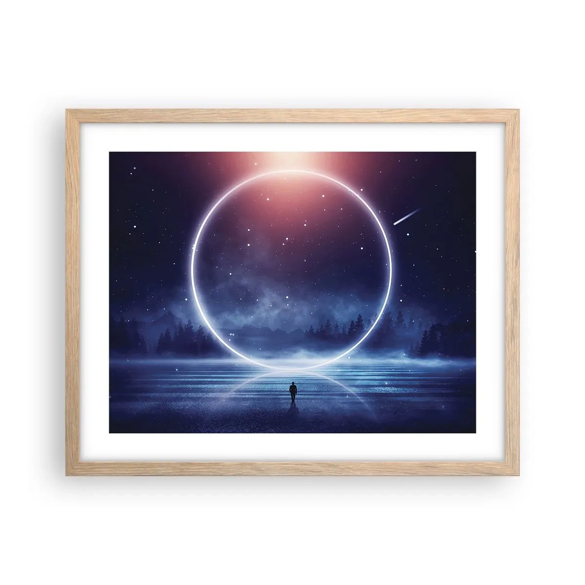Affiche dans un chêne clair - Poster - Ils sont déjà là... - 50x40 cm