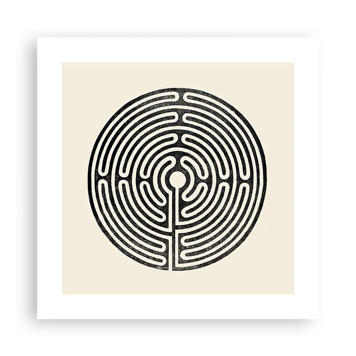 Affiche - Poster - Ordre mystérieux - 40x40 cm