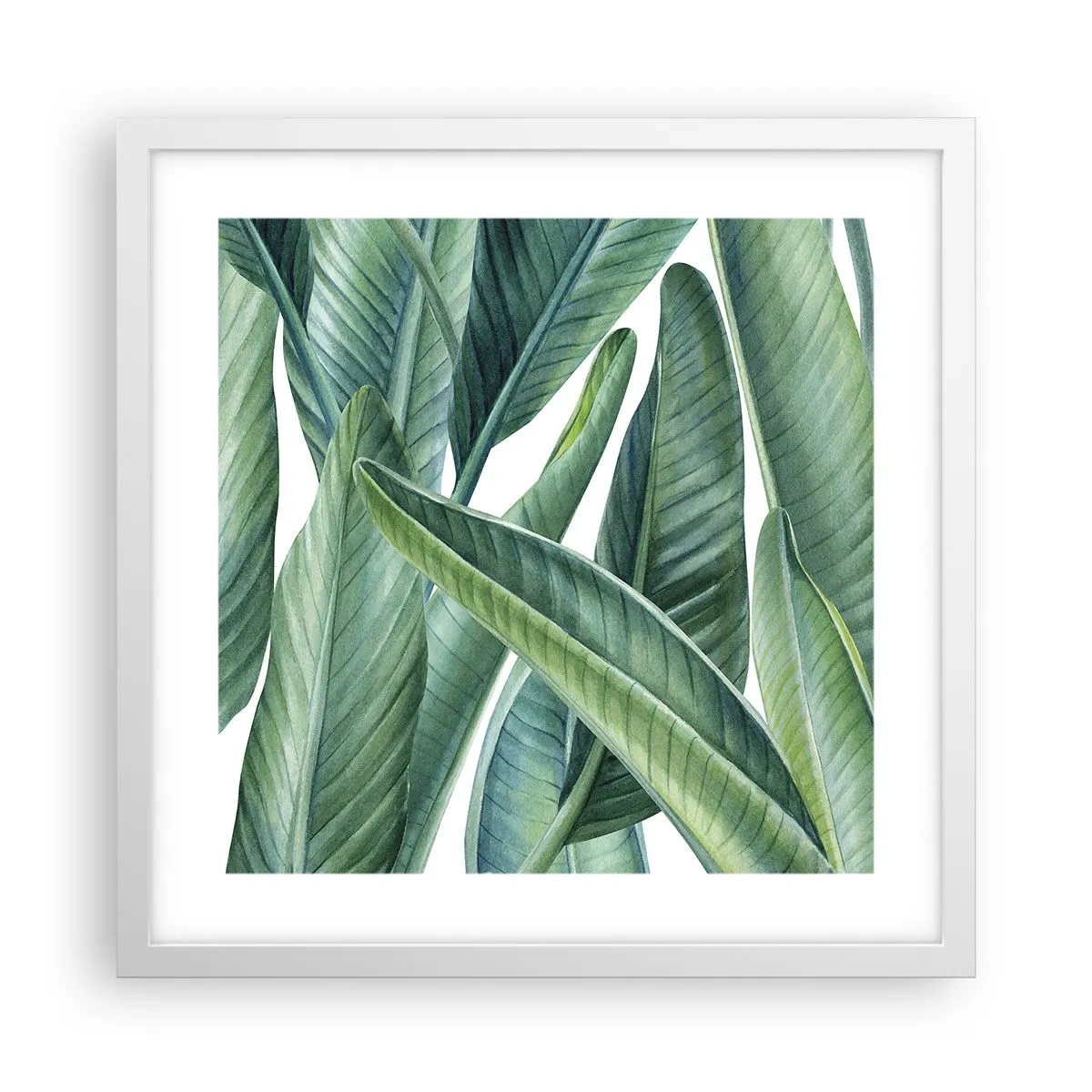 Affiche dans un cadre blanc - Poster - La nature face à elle-même - 40x40 cm