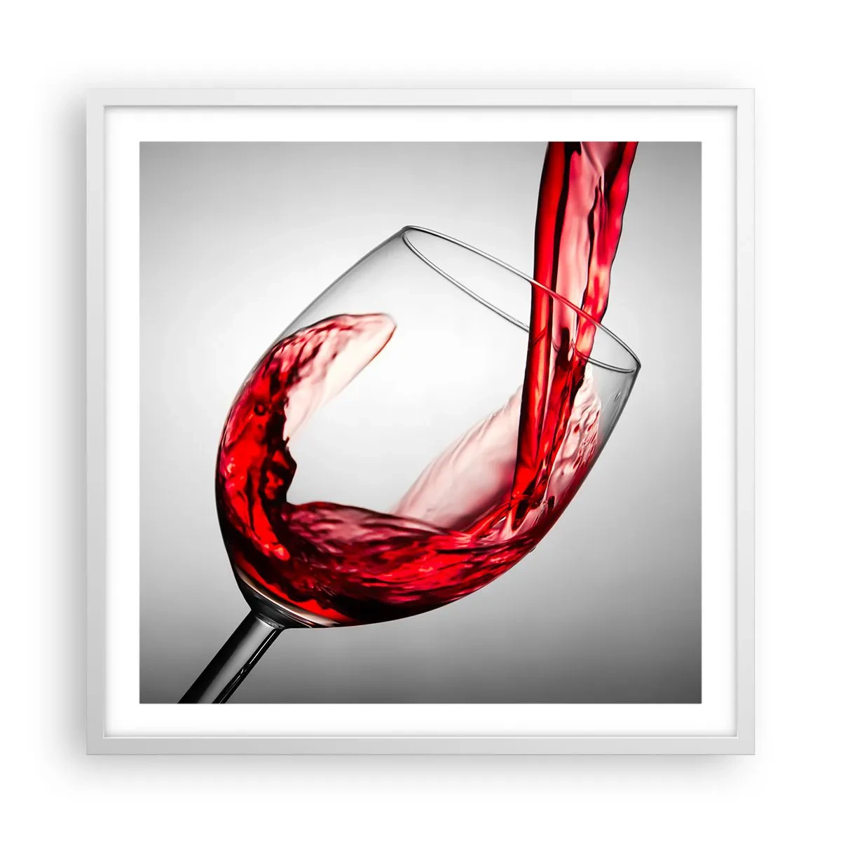 Affiche dans un cadre blanc - Poster - Nuance - mouvement - son - 60x60 cm