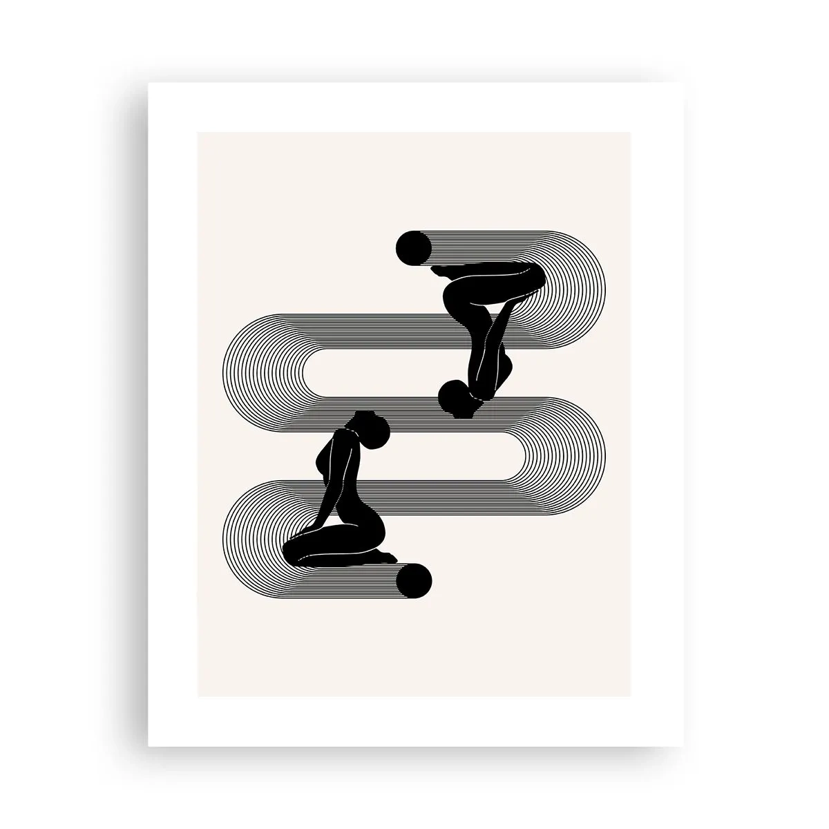 Affiche - Poster - Symétrie sensuelle - 40x50 cm