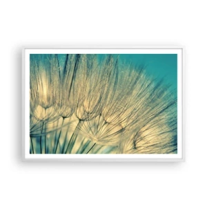 Affiche dans un cadre blanc - Poster - En attente du vent - 100x70 cm