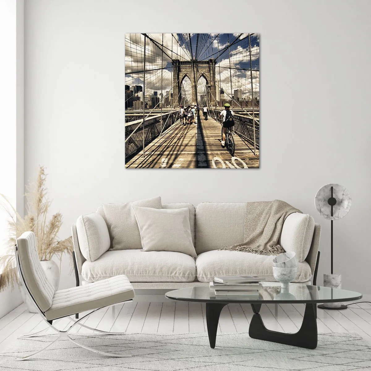 Impression sur verre - Image sur verre - Directement en plein coeur de la ville - 70x70 cm