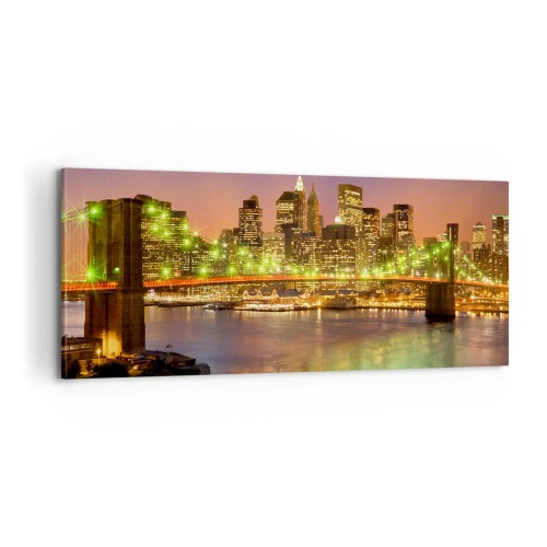 Impression sur toile - Image sur toile - Ici la lumière ne s'éteint jamais - 100x40 cm